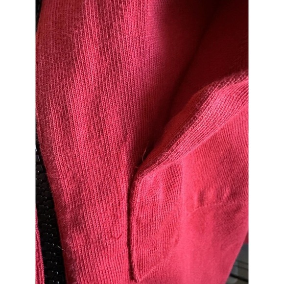 Vtg Polo Ralph Lauren Hi Tech Hoodie Hooded Sweatshirt Red Men's Medium H10242 - Picture 10 of 15